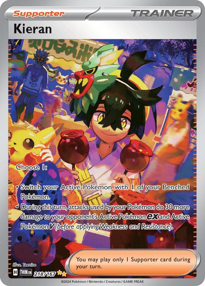 Kieran 218/167 (SV06: Twilight Masquerade)  - Holofoil