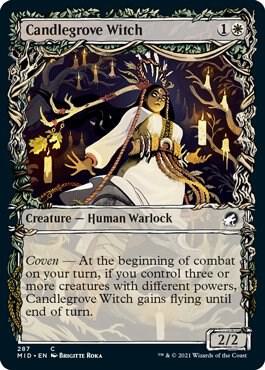 Candlegrove Witch Showcase 287/277 (Innistrad: Midnight Hunt) 