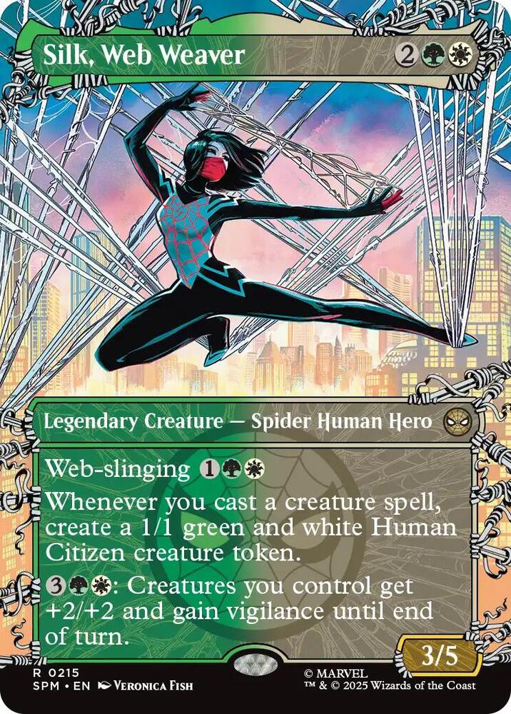 Silk, Web Weaver 215/198 (Marvel's Spider-Man)  - Showcase