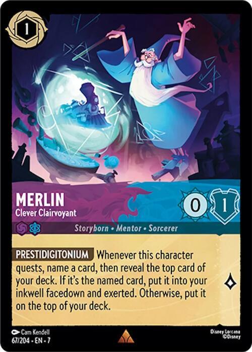 Merlin, Clever Clairvoyant 67/204 (Archazia's Island) 