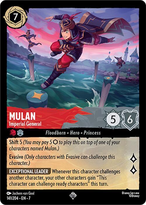 Mulan, Imperial General 141/204 (Archazia's Island)  - Cold Foil