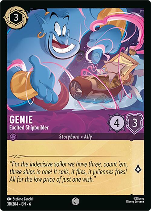 Genie, Excited Shipbuilder 38/204 (Azurite Sea)  - Cold Foil
