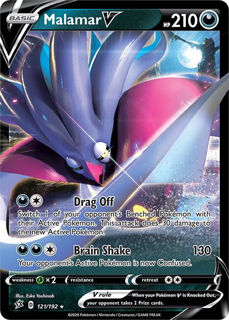 Malamar V 121/192 (SWSH02: Rebel Clash)  - Holofoil