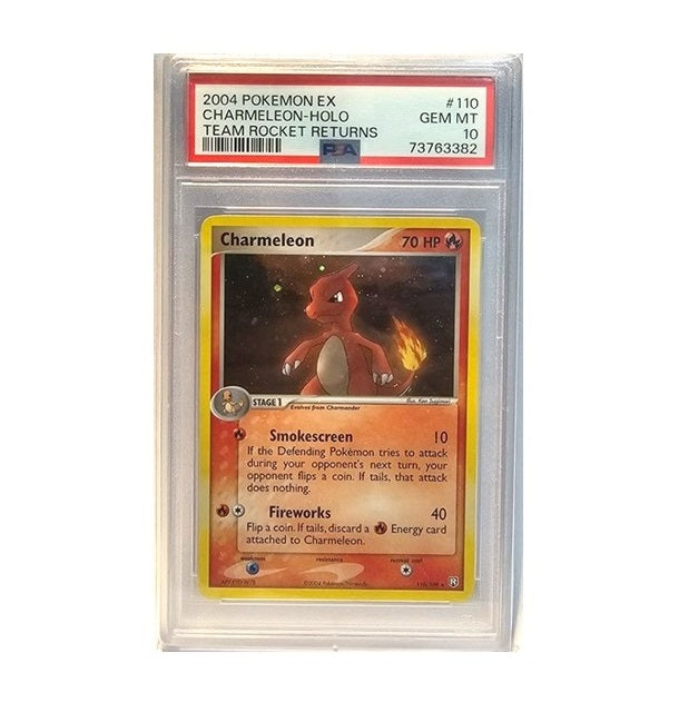 PSA 10 - 2004 POKEMON EX CHARMELEON #110 - HOLO - TEAM ROCKET RETURNS