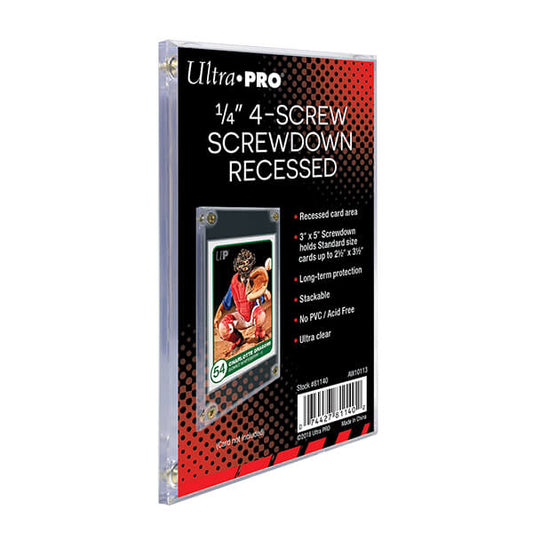 ULTRA PRO Screw Down Card Holder - 1/4 Inch Recessed - Specialty Holder