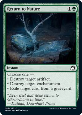 Return to Nature 195/277 (Innistrad: Midnight Hunt) 