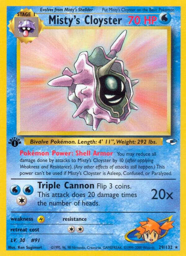 Misty's Cloyster 029/132 (Gym Heroes)  - 1st Edition
