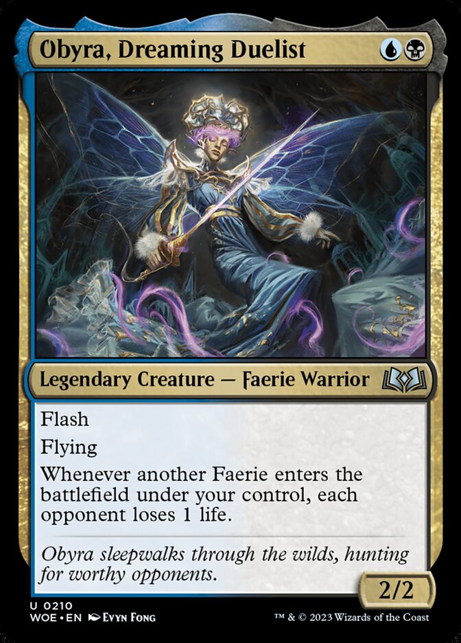Obyra Dreaming Duelist 210 (Wilds of Eldraine)  - Foil