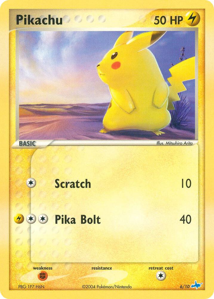 Pikachu 6/10 (EX Trainer Kit 1: Latias & Latios) 