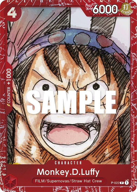 Monkey.D.Luffy (PCC Film RED) P-022 (One Piece Promotion Cards)  - Alternate Art Foil