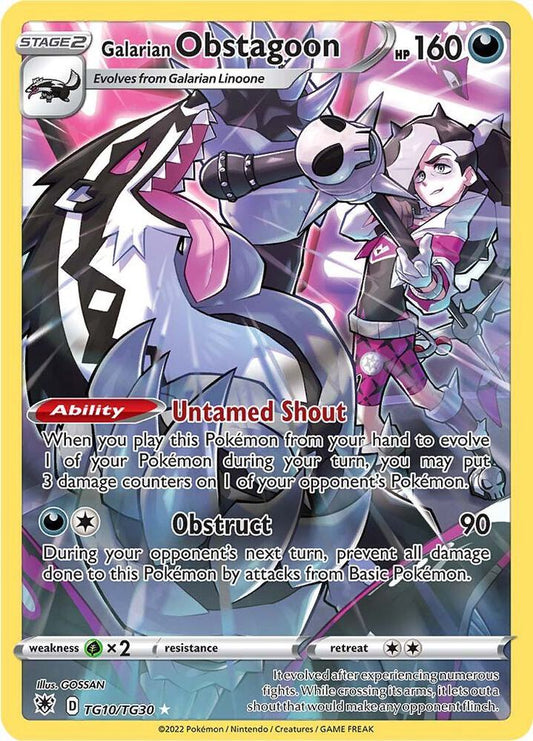 Galarian Obstagoon TG10/TG30 (SWSH10: Astral Radiance Trainer Gallery)  - Holofoil
