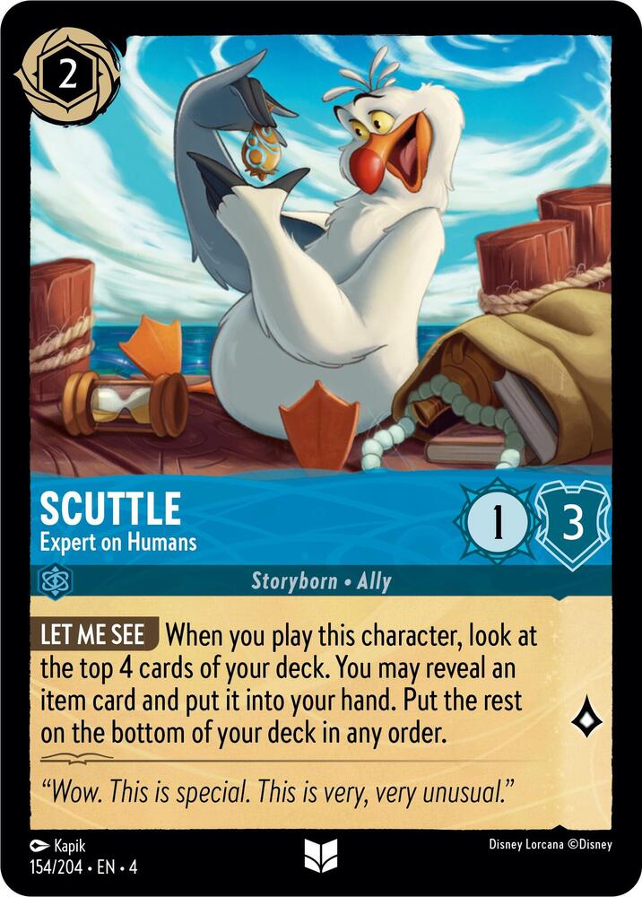 Scuttle, Expert on Humans 154/204 (Ursula's Return) 