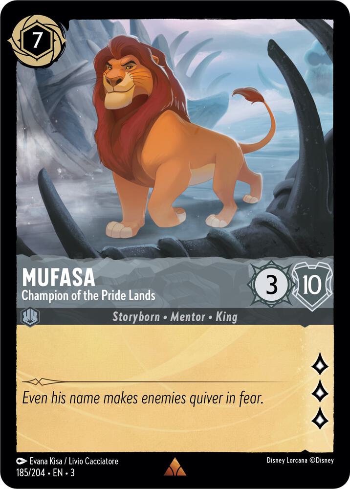 Mufasa, Champion of the Pride Lands 185/204 (Into the Inklands) 