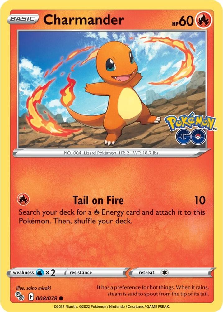 Charmander 008/078 (Pokemon GO) 