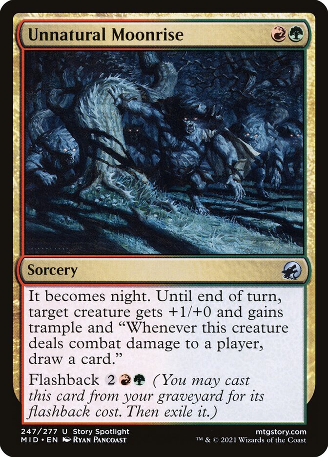 Unnatural Moonrise 247/277 (Innistrad: Midnight Hunt) 