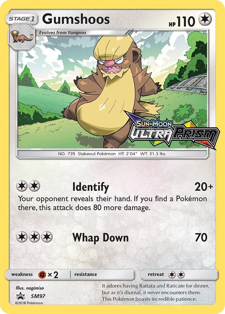 Gumshoos Prerelease SM97 (SM Promos)  - Holofoil
