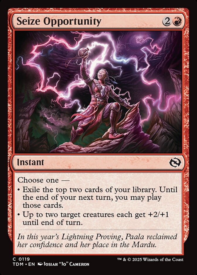 Seize Opportunity 119 (Tarkir: Dragonstorm) 