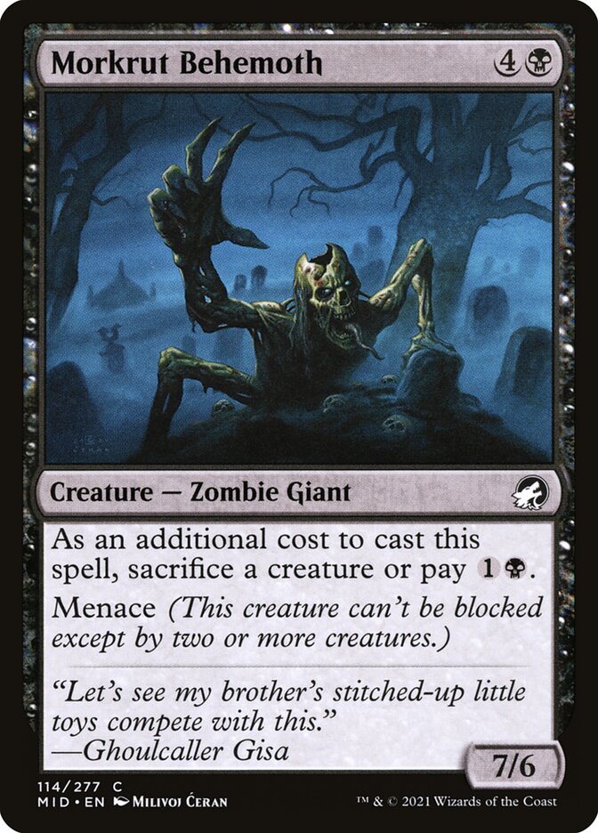 Morkrut Behemoth 114/277 (Innistrad: Midnight Hunt) 