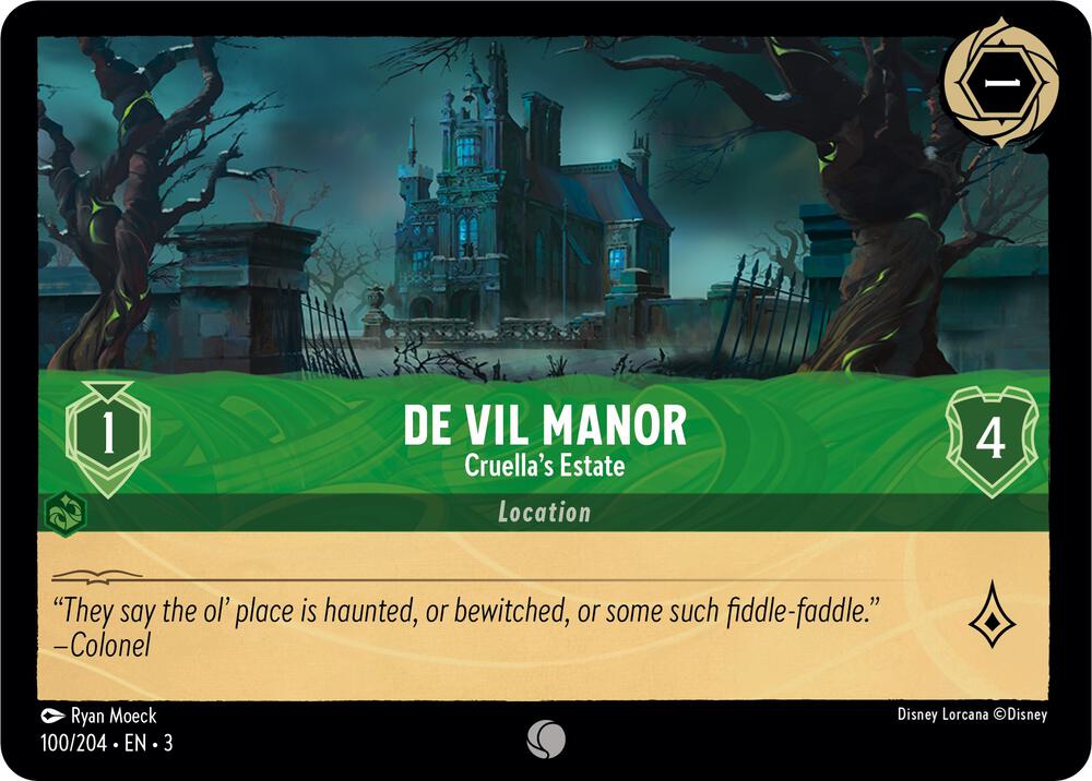 De Vil Manor, Cruella's Estate 100/204 (Into the Inklands) 