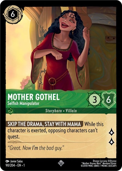 90/204 Mother Gothel - Selfish Manipulator - Disney Lorcana First Chapter