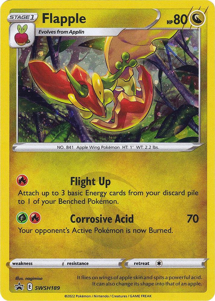 Flapple SWSH189 (SWSH: Sword & Shield Promo Cards)  - Holofoil