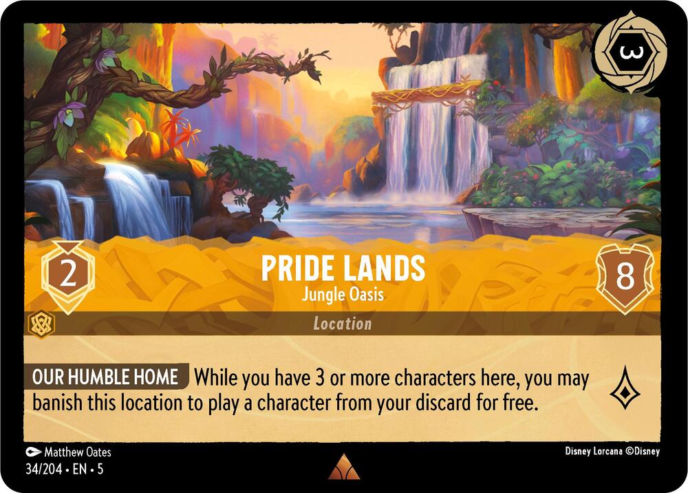 Pride Lands, Jungle Oasis 34/204 (Shimmering Skies) 