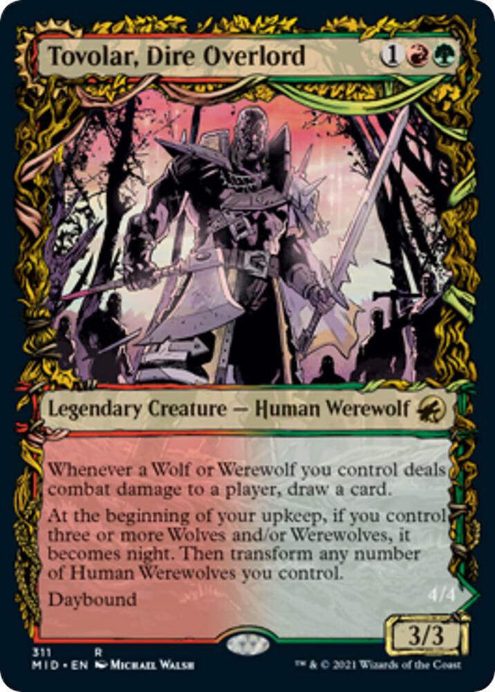 Tovolar Dire Overlord Showcase 311 (Innistrad: Midnight Hunt) 