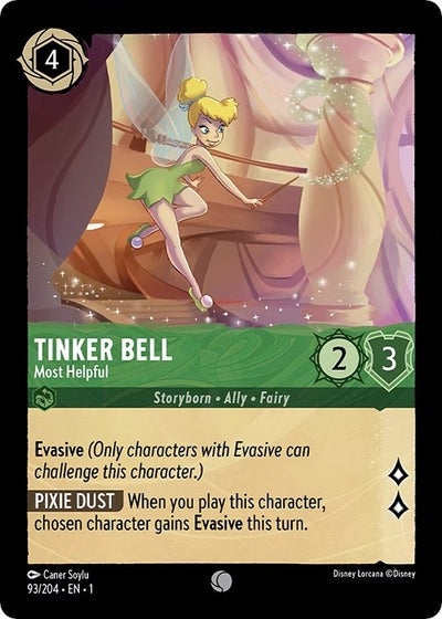 93/204 Tinker Bell - Most Helpful - Disney Lorcana First Chapter