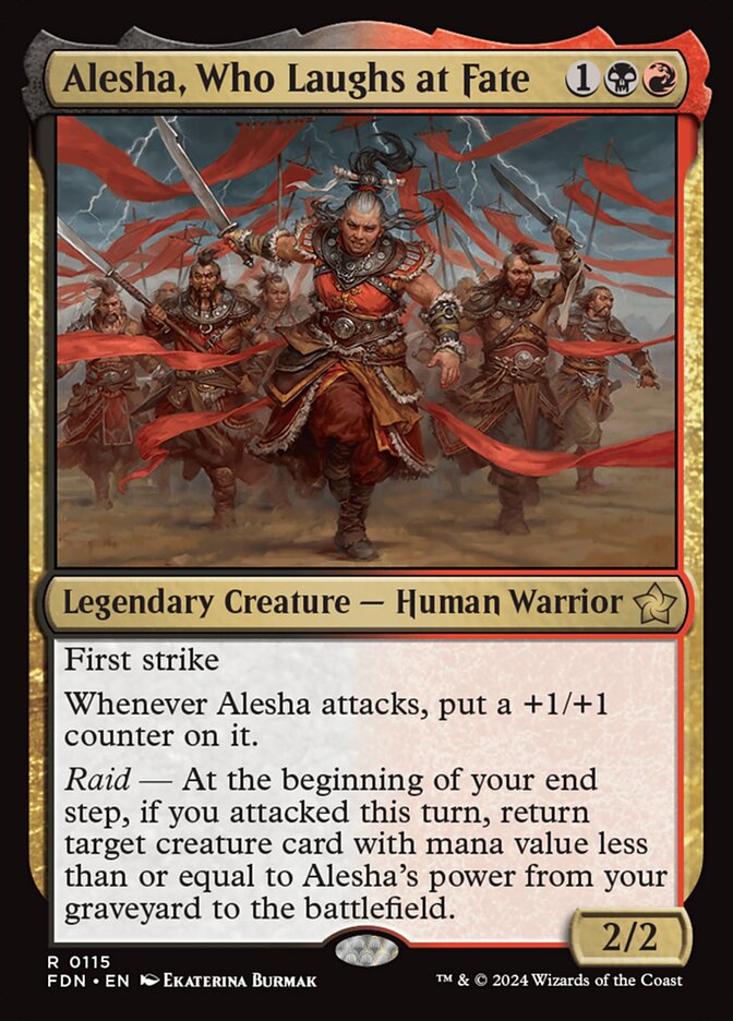 Alesha, Who Laughs at Fate 115 (Foundations)  - Foil
