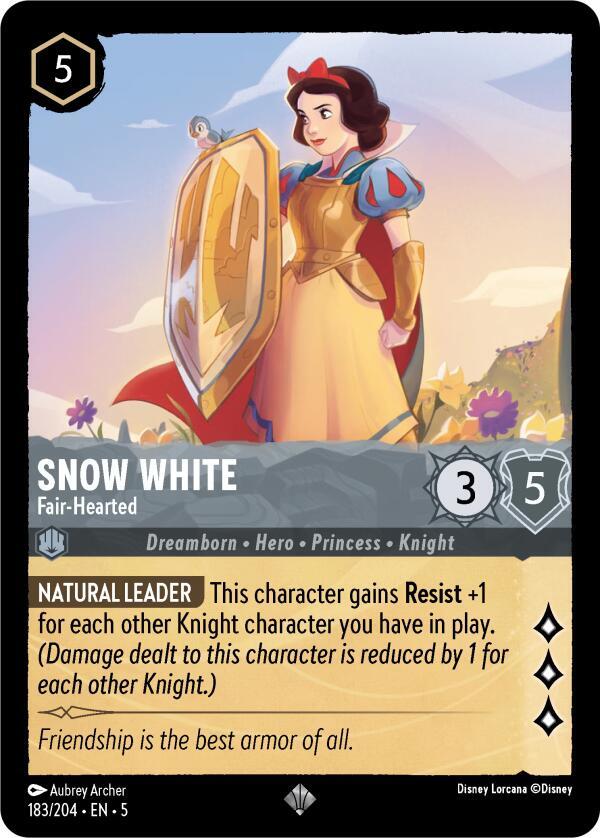 Snow White, Fair Hearted 183/204 (Shimmering Skies)  - Cold Foil