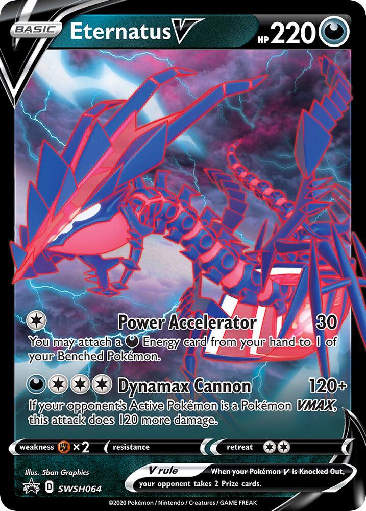 Eternatus V SWSH064 (SWSH: Sword & Shield Promo Cards)  - Holofoil
