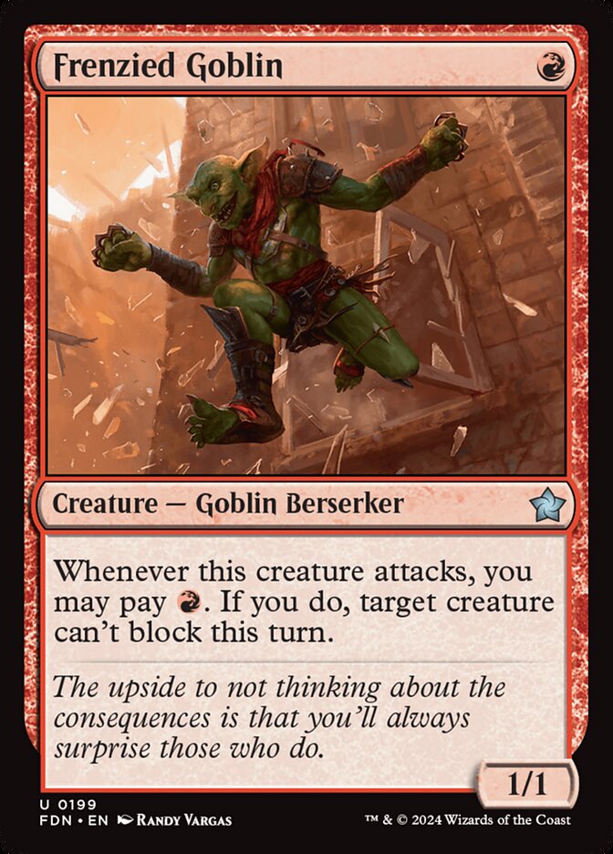 Frenzied Goblin 199/291 (Foundations) 