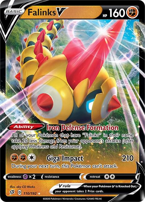 Falinks V 110/192 (SWSH02: Rebel Clash)  - Holofoil