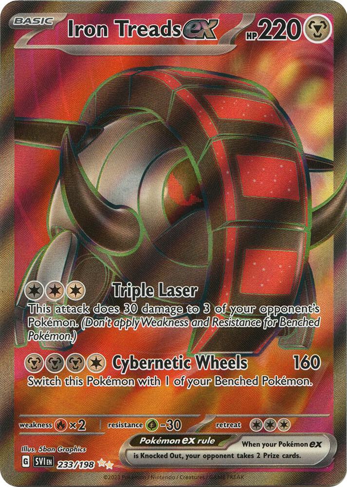 Iron Treads ex 233/198 (SV01: Scarlet & Violet Base Set)  - Holofoil