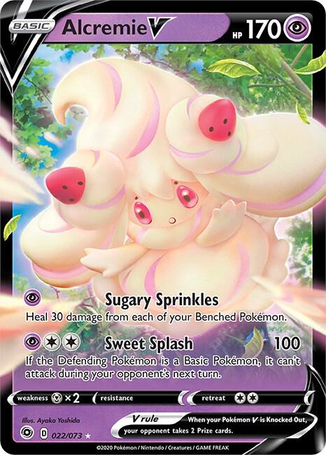 Alcremie V 22/73 (Champion's Path)  - Holofoil