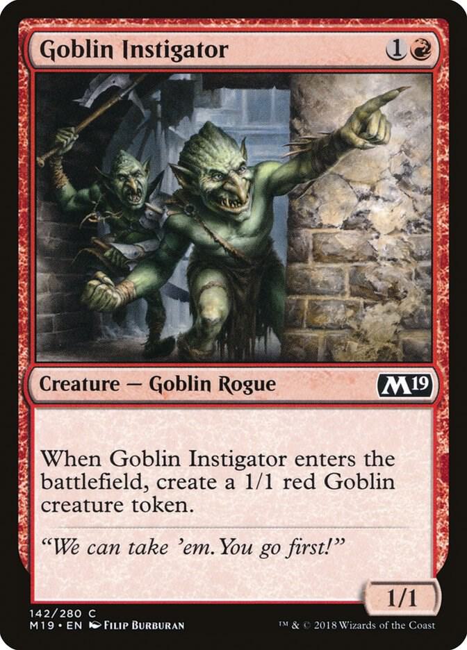 Goblin Instigator 142 (Core Set 2019) 