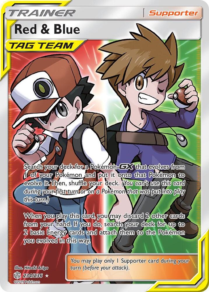 Red and Blue 234/236 (SM - Cosmic Eclipse)  - Holofoil