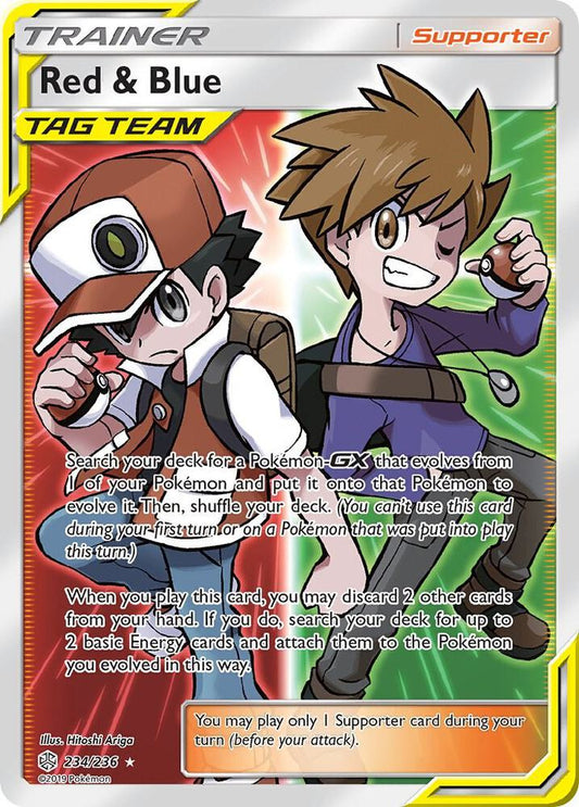 Red and Blue 234/236 (SM - Cosmic Eclipse)  - Holofoil