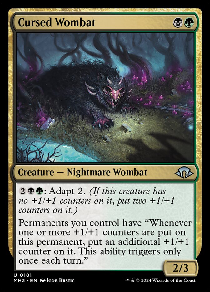 Cursed Wombat 181/319 (Modern Horizons 3) 