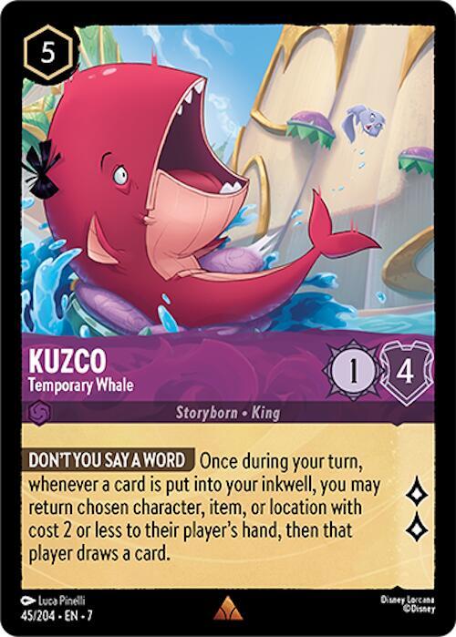 Kuzco, Temporary Whale 45/204 (Archazia's Island) 
