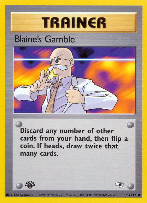 Blaine's Gamble 121/132 (Gym Heroes)  - 1st Edition