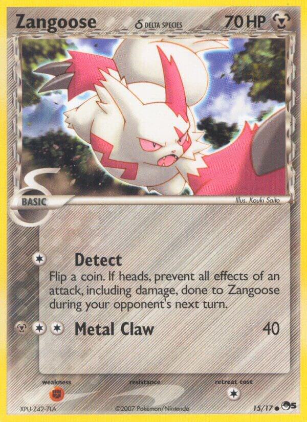 Zangoose Delta Species 015/017 (POP Series 5)  - Holofoil