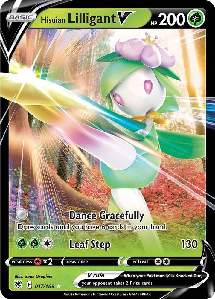 Hisuian Lilligant V 017/189 (SWSH10: Astral Radiance)  - Holofoil