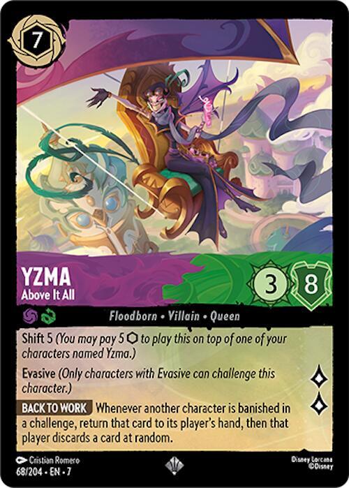 Yzma, Above It All 68/204 (Archazia's Island)  - Cold Foil