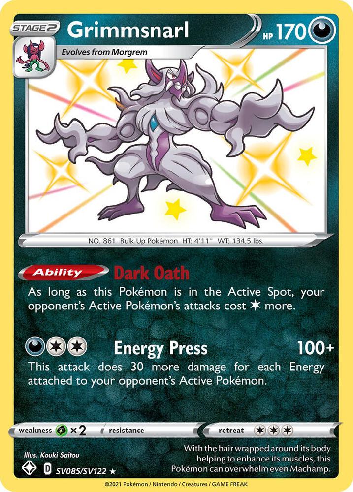 Grimmsnarl SV085/SV122 (Shining Fates: Shiny Vault)  - Holofoil