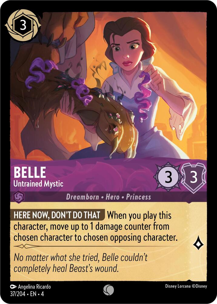Belle, Untrained Mystic 37/204 (Ursula's Return)  - Cold Foil