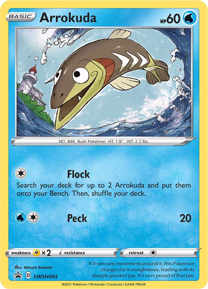 Arrokuda SWSH093 (SWSH: Sword & Shield Promo Cards)  - Holofoil