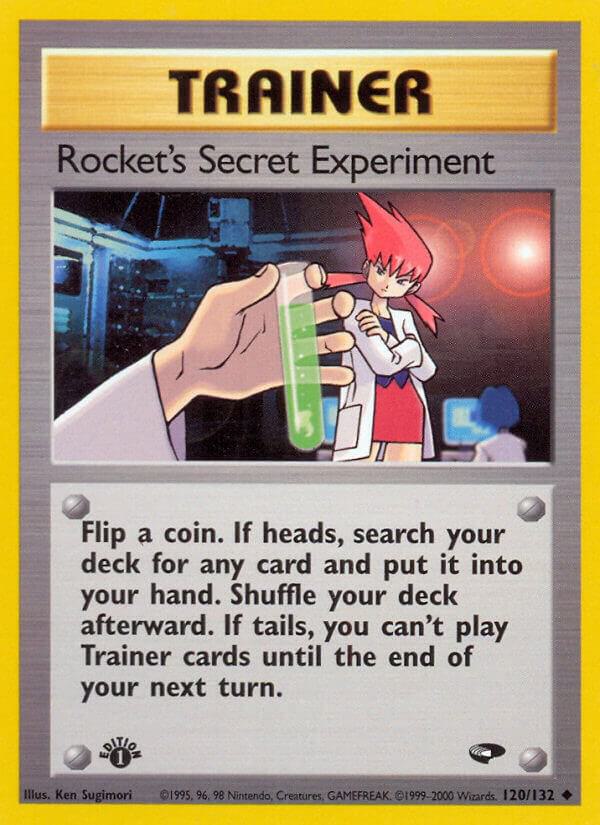 Rocket's Secret Experiment 120/132 (Gym Challenge)  - 1st Edition