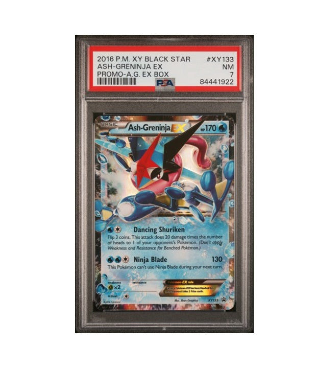 PSA 7 ASH-GRENINJA EX #XY133 BLACK STAR PROMO 2016 POKEMON TCG GRADED CARD