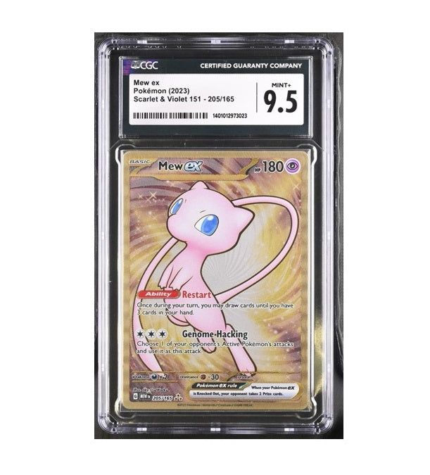 CGC 9.5 - 2023 POKEMON MEW EX #205/165 - GOLD METAL - SCARLET & VIOLET 151